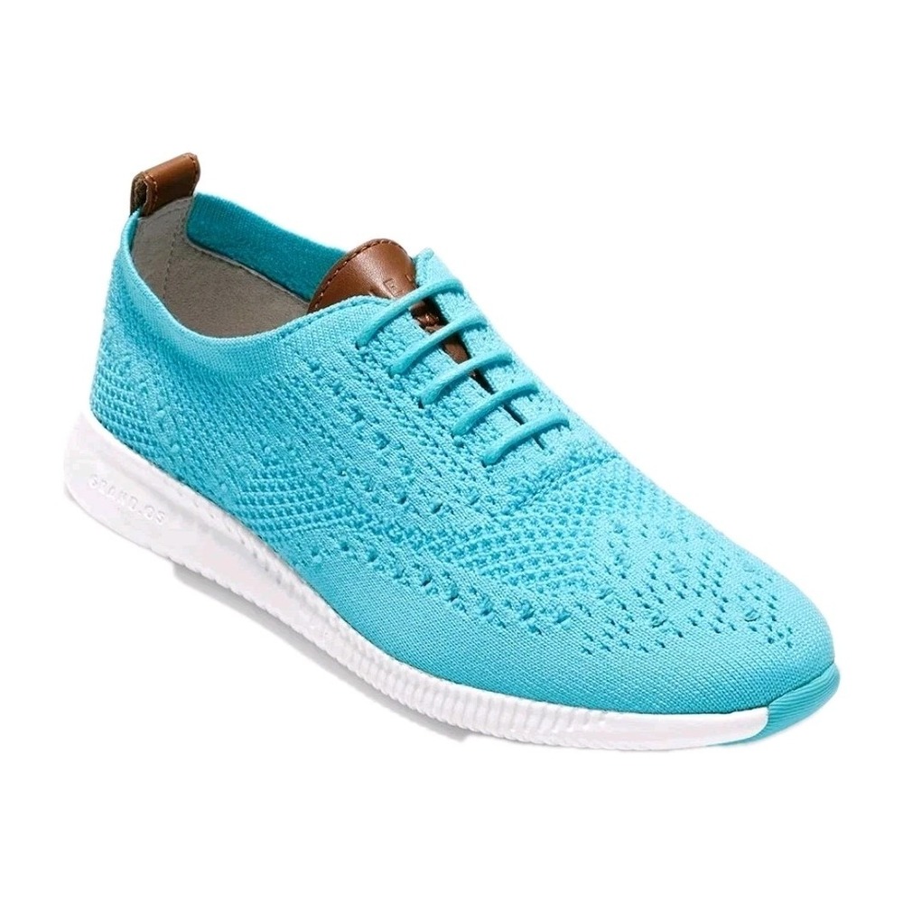 Cole Haan Wms 2.Zerogrand StitchLite Knit Blue Wingtip Oxford Shoes Size 11 NEW!